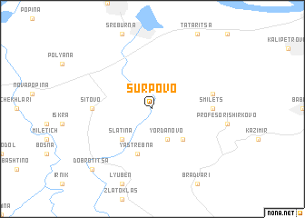 map of Sŭrpovo