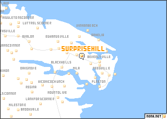 map of Surprise Hill