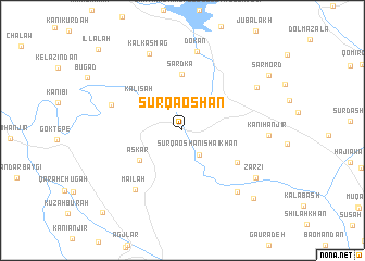 map of Sūrqāoshān