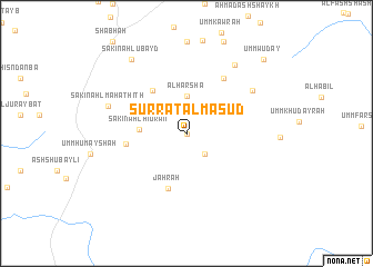 map of Şurrat Āl Mas‘ūd