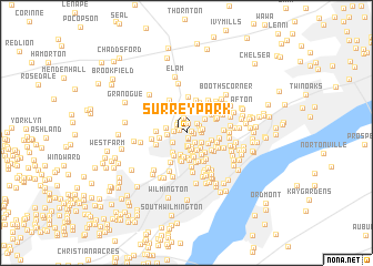 map of Surrey Park