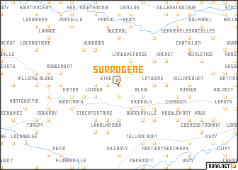 map of Sur Rogène