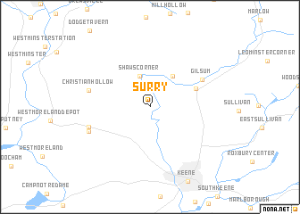 map of Surry