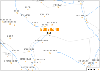 map of Sūrshjān