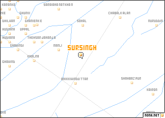 map of Sur Singh