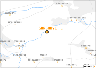 map of Surskoye