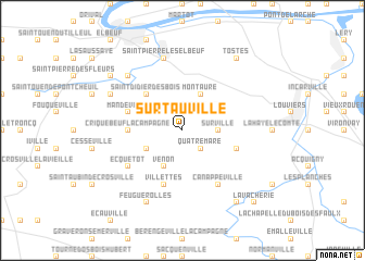 map of Surtauville