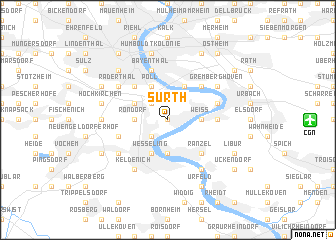 map of Sürth