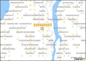 map of Sürwürden