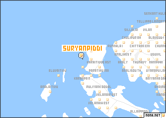 map of Suryanpiddi