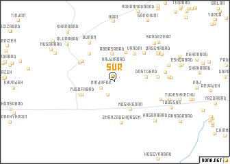 map of Sūr