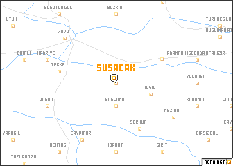 map of Susacak