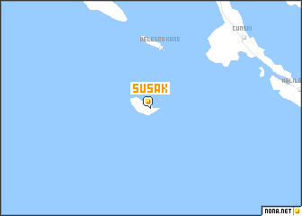 map of Susak