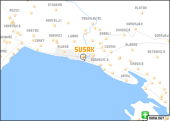 map of Sušak