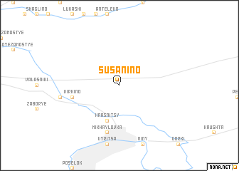 map of Susanino