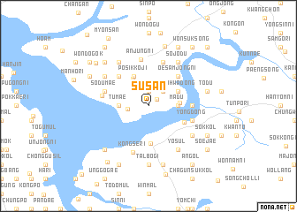 map of Susan