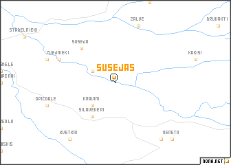 map of Susejas