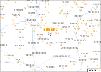 map of Suševo