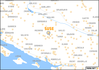 map of Šuše