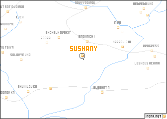 map of Sushany