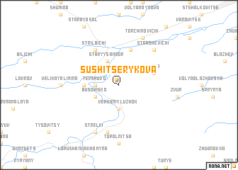 map of Sushitse Rykova
