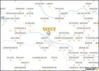 map of Sušice