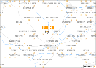 map of Sušice