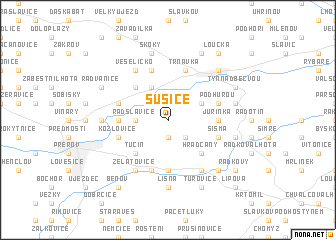 map of Sušice