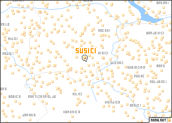 map of Sušići