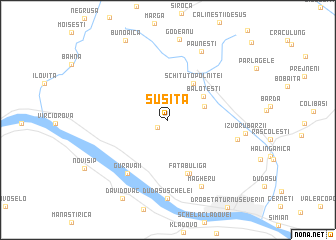 map of Suşiţa