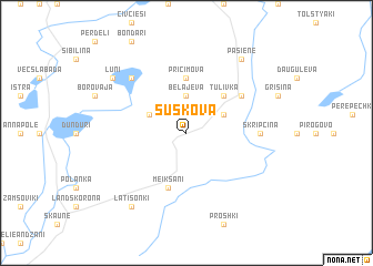 map of Šuškova