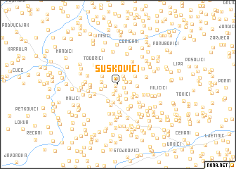 map of Šuškovići