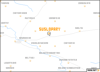 map of Suslopary