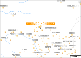 map of Šušnjari Kamenski