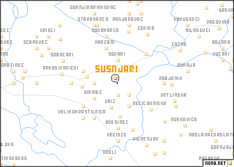 map of Šušnjari