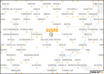 map of Sušno