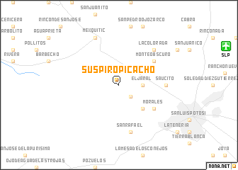 map of Suspiro Picacho