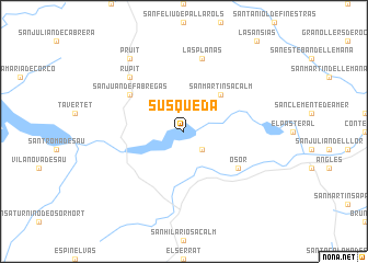 map of Susqueda