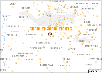 map of Susquehanna Heights