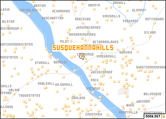 map of Susquehanna Hills