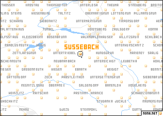 map of Süßebach