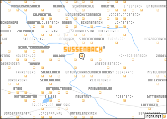 map of Süssenbach