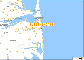 map of Sussex Shores