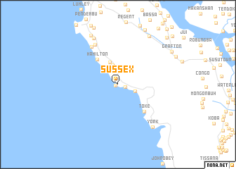 map of Sussex
