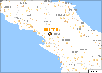 map of Sustaš