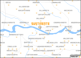 map of Sustinente