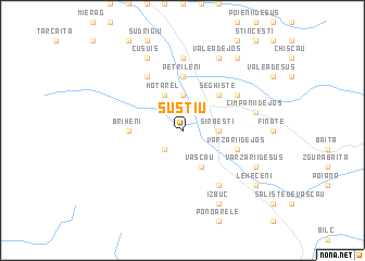 map of Şuştiu