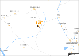 map of Süst