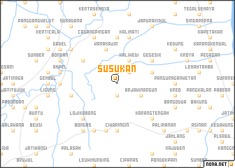 map of Susukan