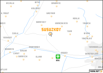 map of Susuzköy